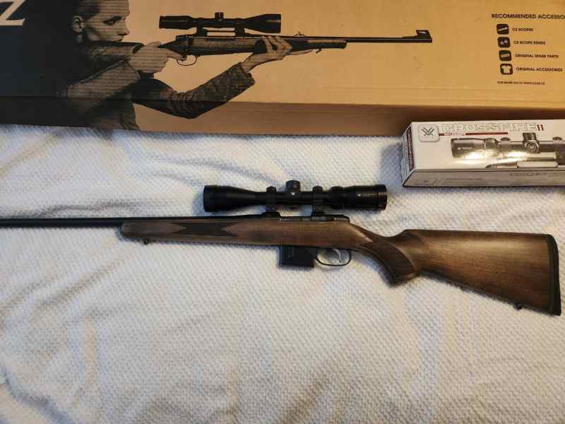 Mint CZ 527 7.62x39 Rustic w/Vortex Crossfire II