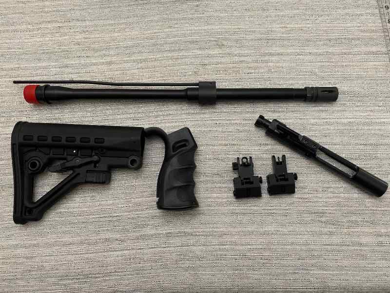 AR Parts, Barrel, BCG and Bolt, Iron Sights, 