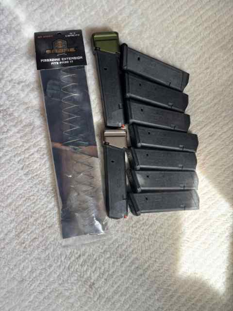 9 GLOCK 17 PMAGS 2 WITH +5 Extension