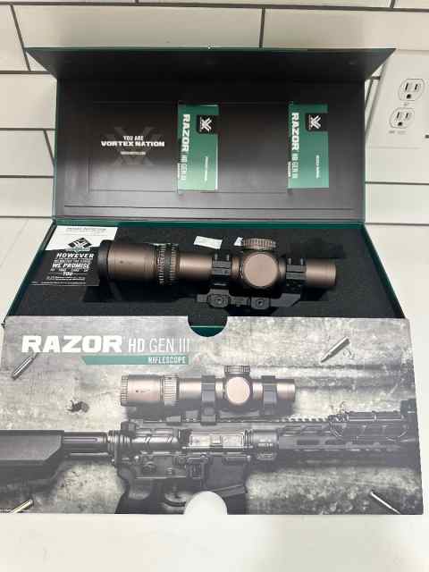 Vortex Razor HD Gen III 1-10x24 FFP 34mm tube