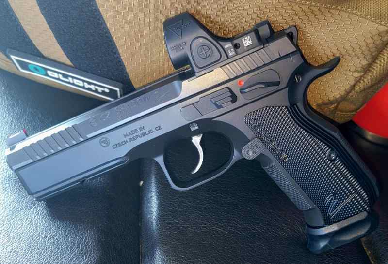 NEW CZ Shadow 2 / TS 2 Aluminum Grips Black ⚫️ 
