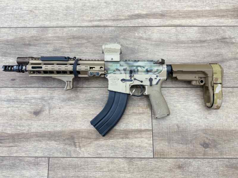 *USED* HEAVILY UPGRADED AR IN 7.62x39