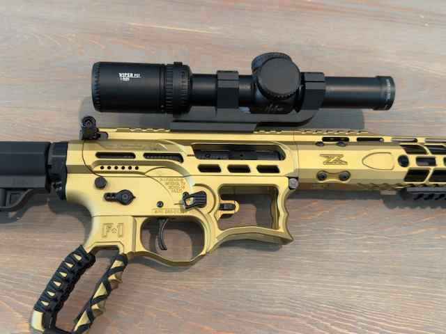 F1 Firearms BDRX 15 - Gold Matte with Vortex LVPO