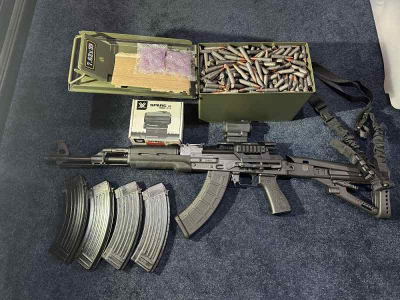 WTS Zastava M70 AK-47 with Ammo,Optic &amp; 6 Mags