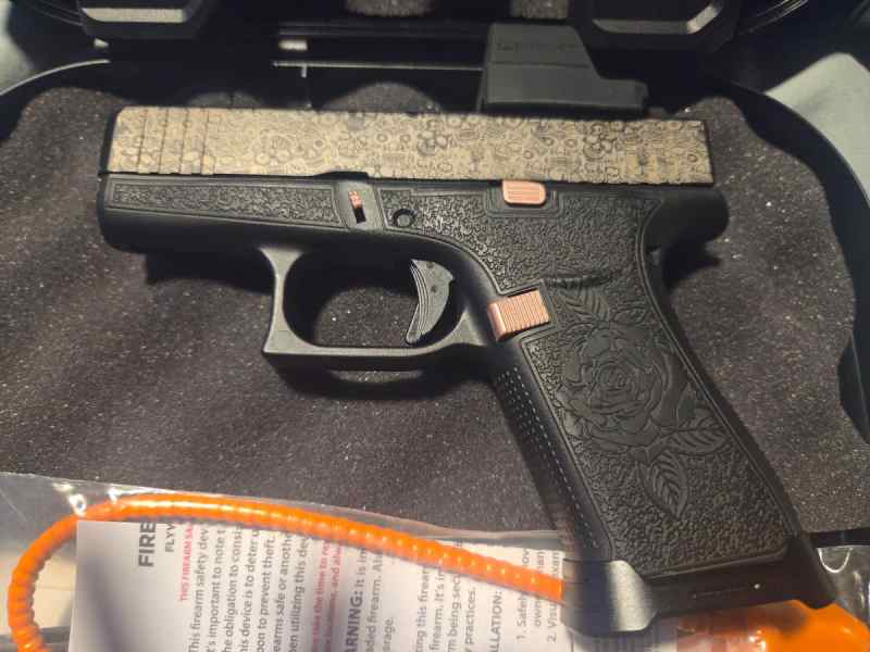 Glock 43x custom port and engraving