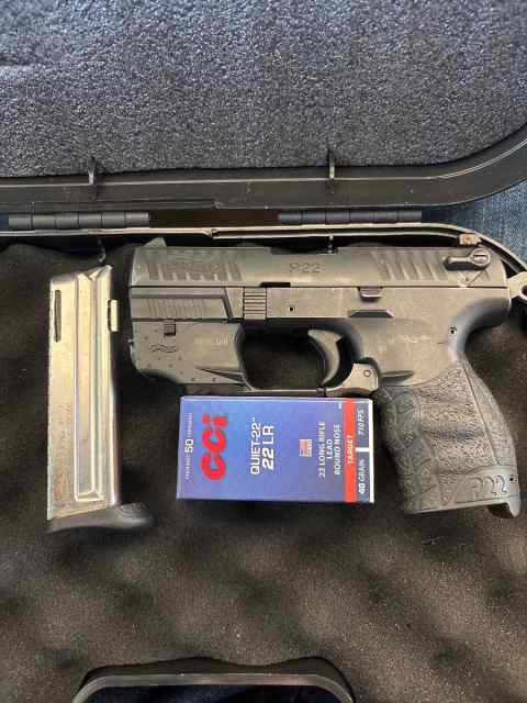 Walther P22 .22LR – Laser Sight + 2 Mags 