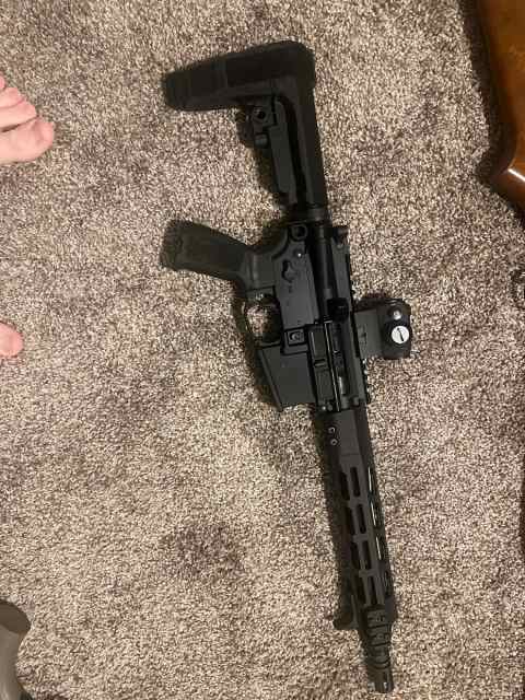 Sig m400 tread 11.5 AR pistol with sig red dot 