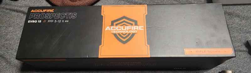 New Accufire 3x12 scope only taken out to look at.