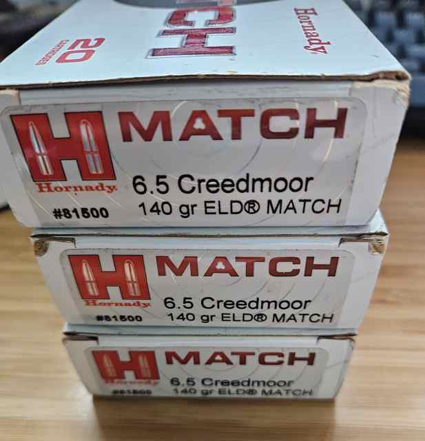 Hornady 6.5 Creedmore 140 gr ELD Match