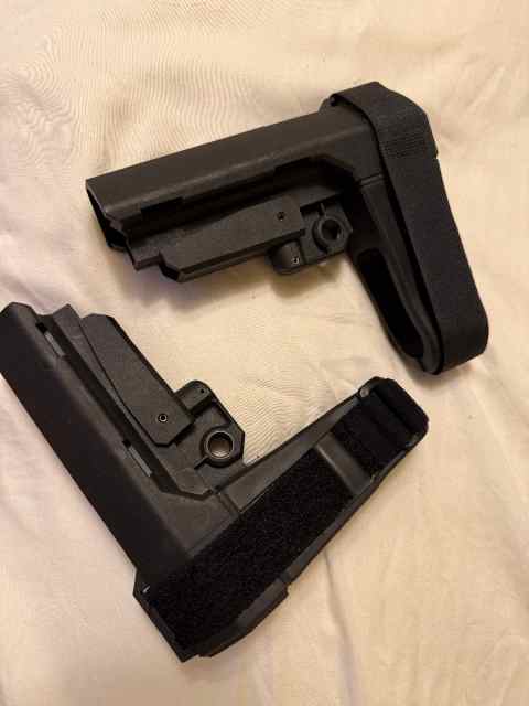 2 SBA3 pistol braces 