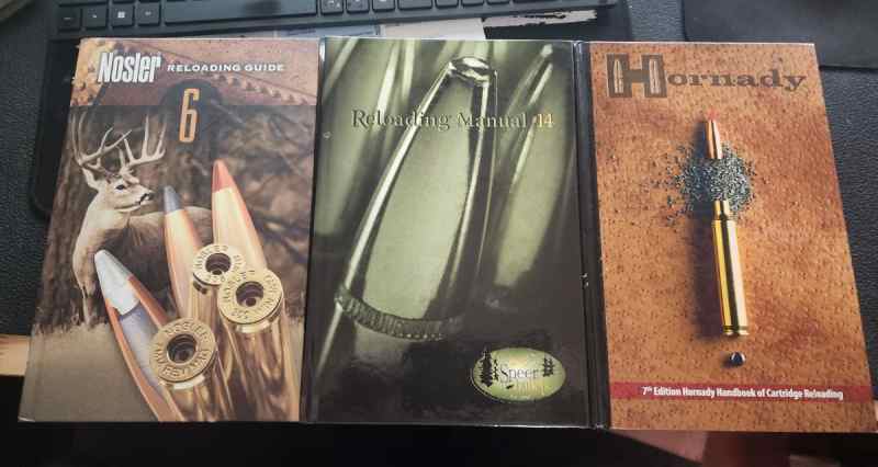 Reloading Manuals - Hornady, Nosler, Speer
