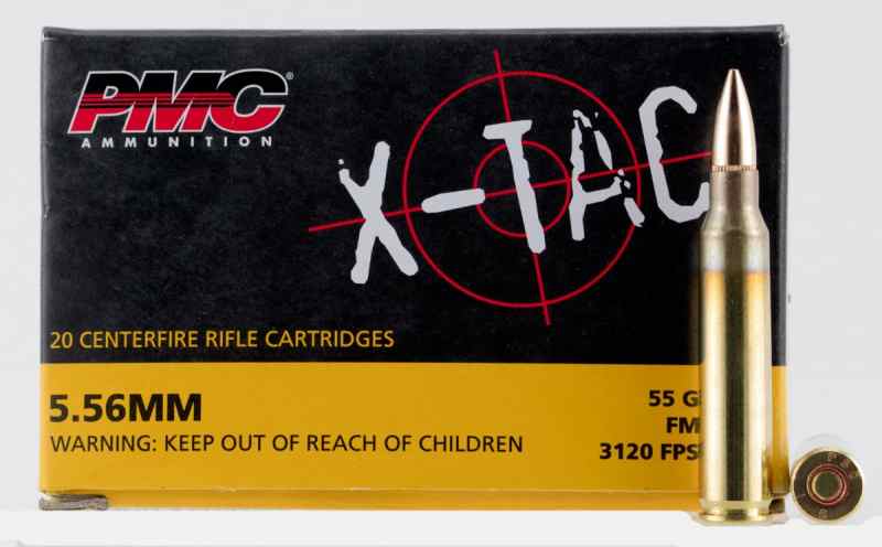 PMC X-TAC 5.56NATO 55GR FMJ BT (BOX OF 20)