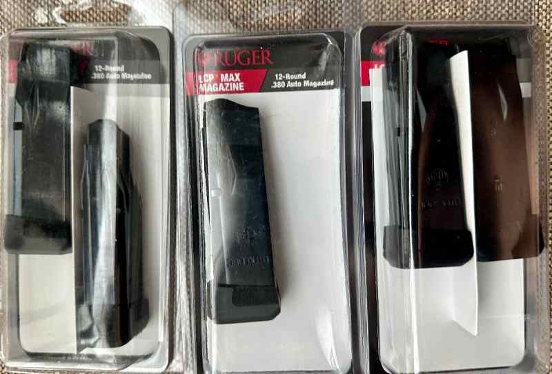 Ruger LCP MAX 12rd mags (lot of 5) BNIB