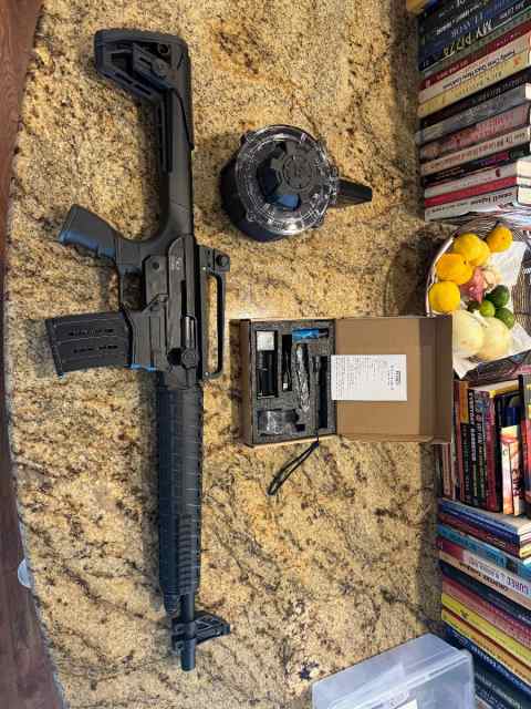 12 ga Charles Daly AR 12S Semi-Auto w Accessories 