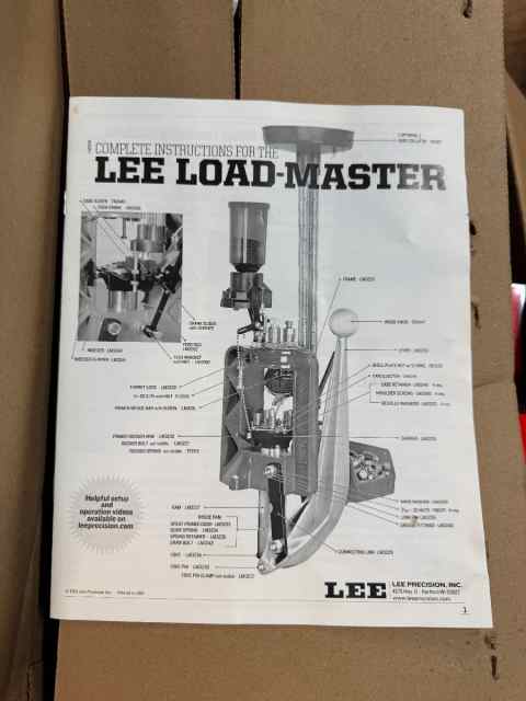 Lee Load Master Press new