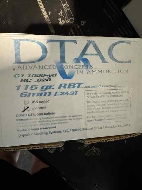 David Tubb DTAC 115 non coated pointed