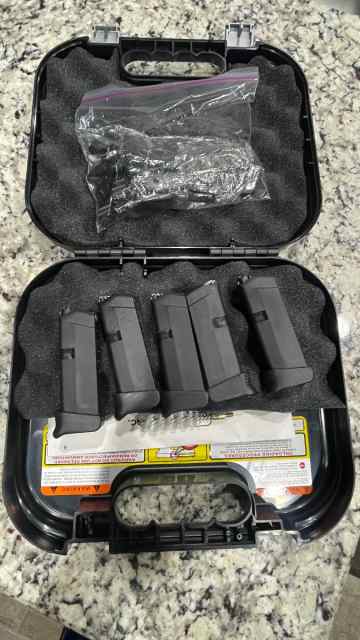 (5)Glock 42 .380 Magazines With Extensions