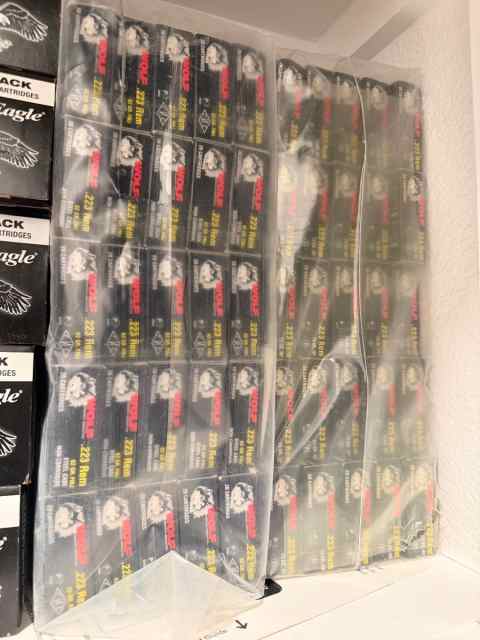 Wolf .223 Rem 62gr FMJ – 1,000 Rounds – sealed 