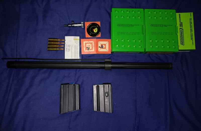 PRECISION LONG AR15 BARREL KIT WITH DIES &amp; AMMO
