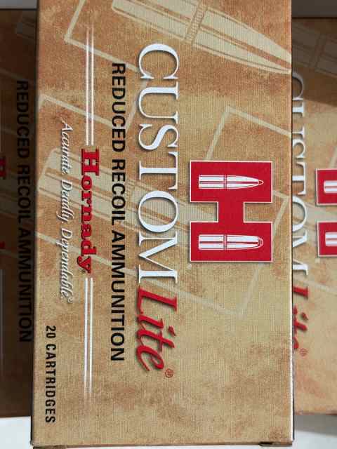 Hornady Custom Lite 308 4x boxes