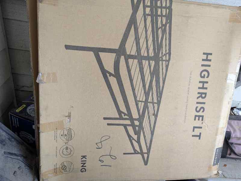 NEW IN THE BOX Malouf King bed frame $100.00