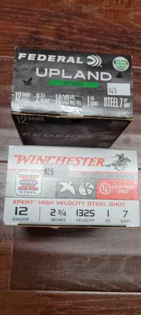 Federal Winchester 12/20/410 gauge STEEL shotshell