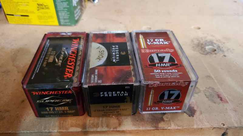 17 hmr ammo, 150 rds