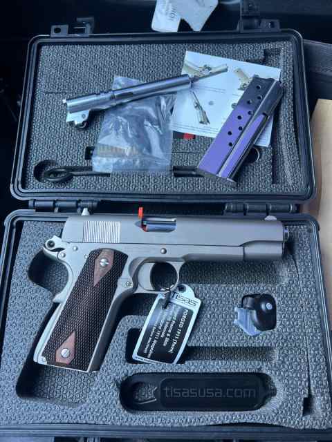 TISAS PISTOL 1911 A1 STAKEOUT .38 SUPER/9mm BNIB 