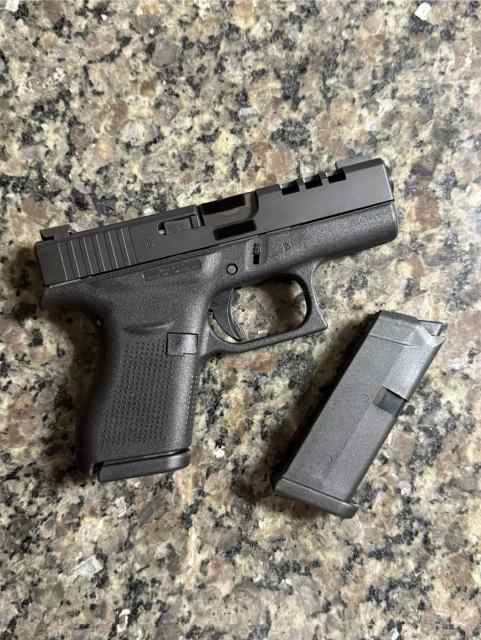 Glock 42 nib Custom slide cut &amp; NS