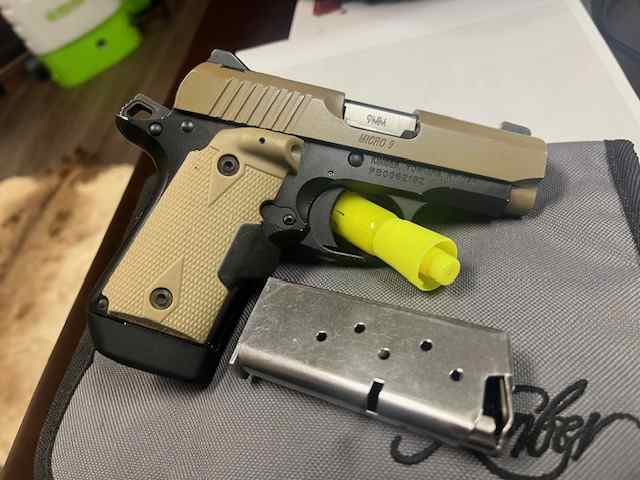 FS/FT - Kimber Micro 9 Desert Sand, 3 mags - $600 