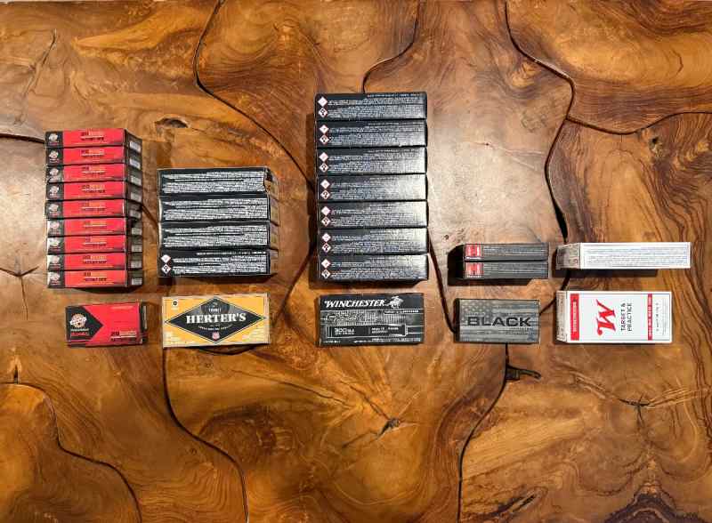 600rnd 9mm HST, 580rnd of 300blk mix 