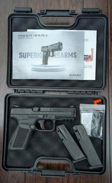 Un-fired Canik TP9 SF Elite 9mm