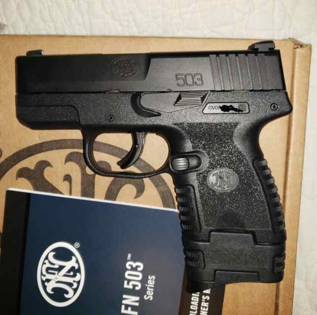 FN 503 9mm compact pistol NEW Unfired