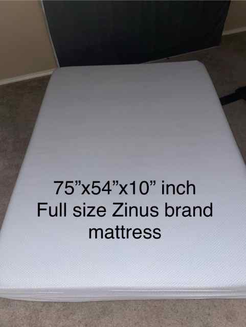 FULL SIZE BED SET. Mattress, box spring, bed frame