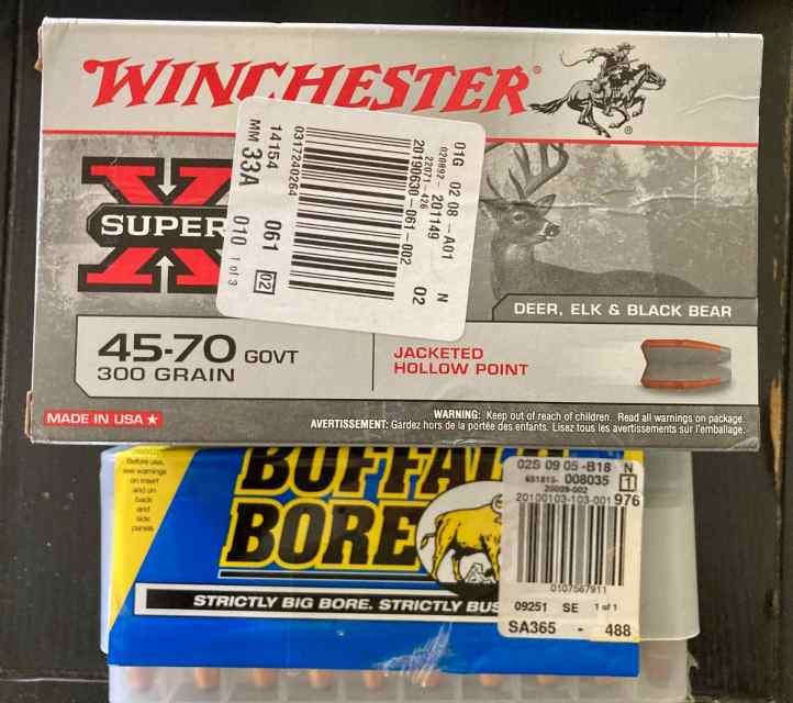 45-70 Winchester and Buffalo Bore