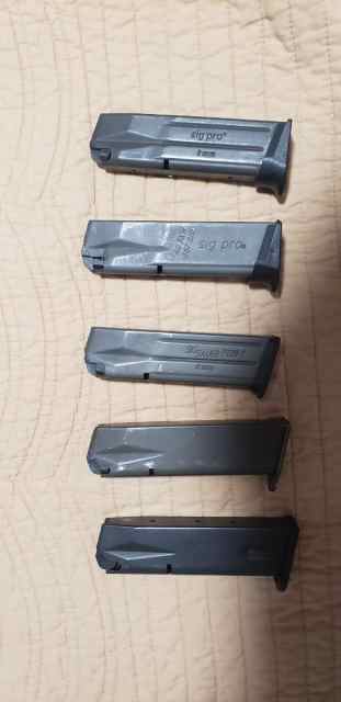Sig mags 228 9mm , 229 9mm, pro 40 and 9mm,couger