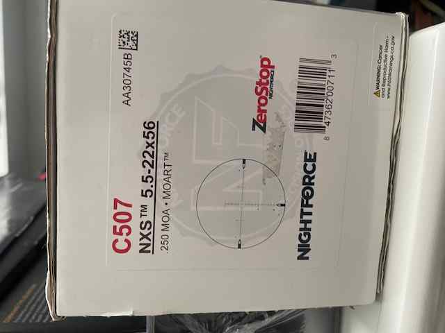 Nightforce NXS- 5.5-22x56 C507 MOART RETICLE