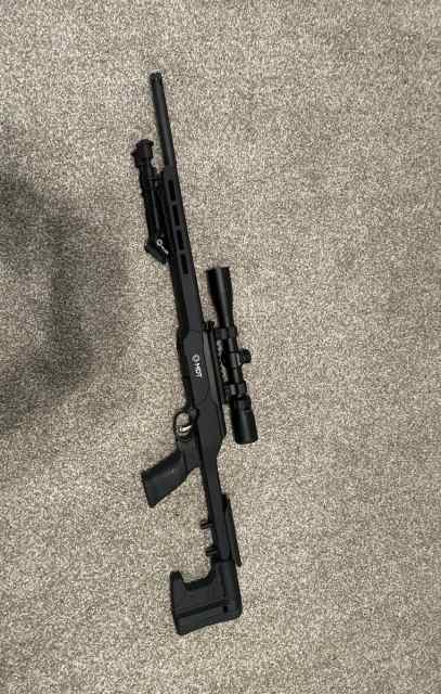 Savage a 22 precision with scope and bipod