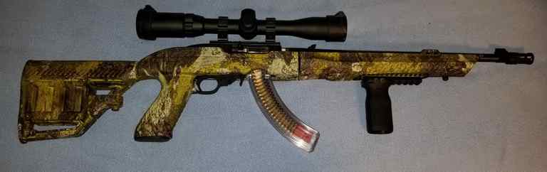 Ruger 10/22 takedown with ADTAC stock