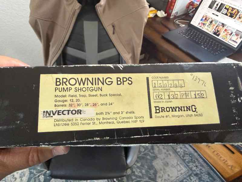Browning BPS Pump Shotgun 1984 Production