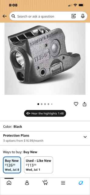 Streamlight TLR-6 Light/Laser for G42/43/43x/48