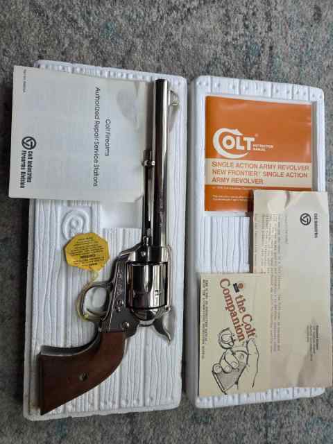 Colt SAA Model P-1876 3rd Gen Nickel .45LC