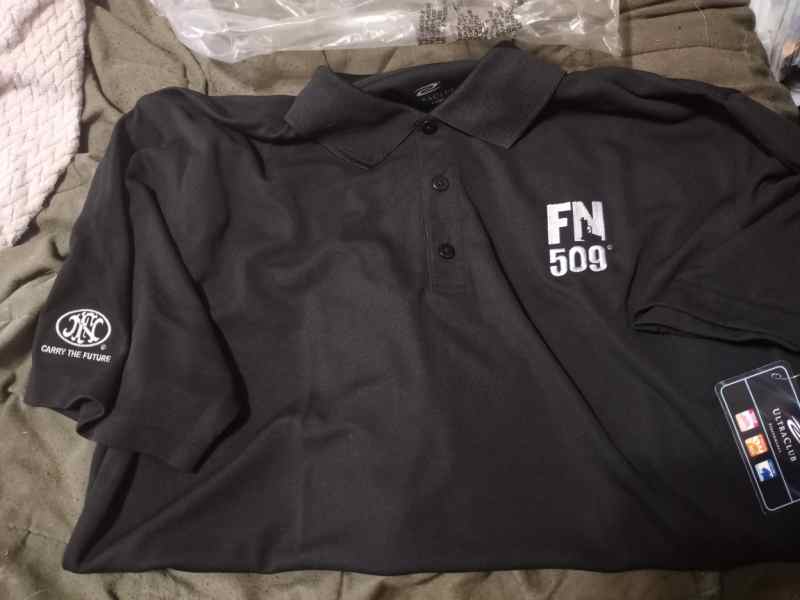 FN 509 Black Polo Shirt brand new 30.00