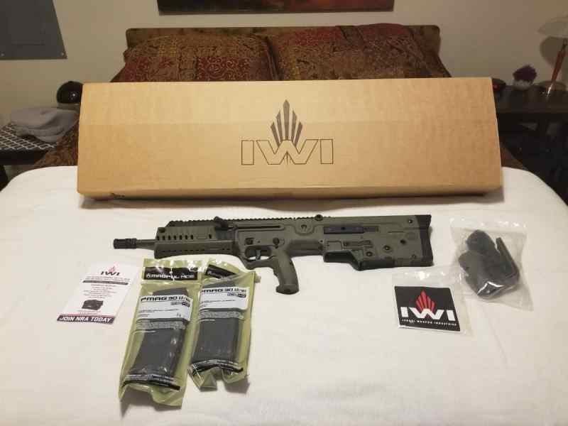 selling IWI X-95 olive green