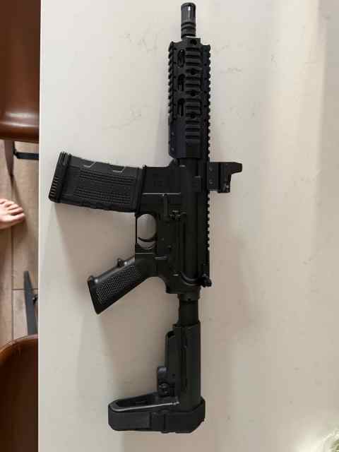 DPMS 300 Blackout Pistol quad rail