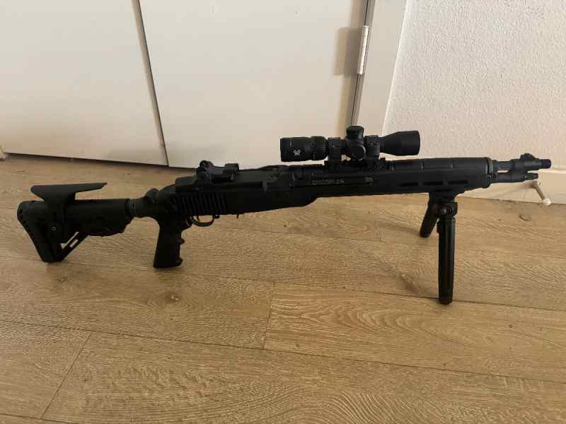 M1A SOCOM in Delta 14 chassis, Vortex scout scope