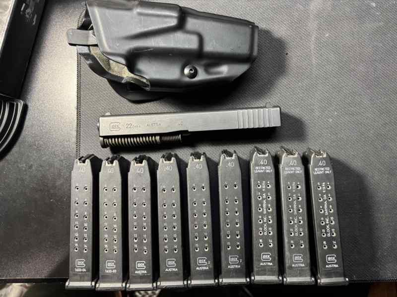 OEM Glock 22 Gen 4 Complete Slide w/ extras