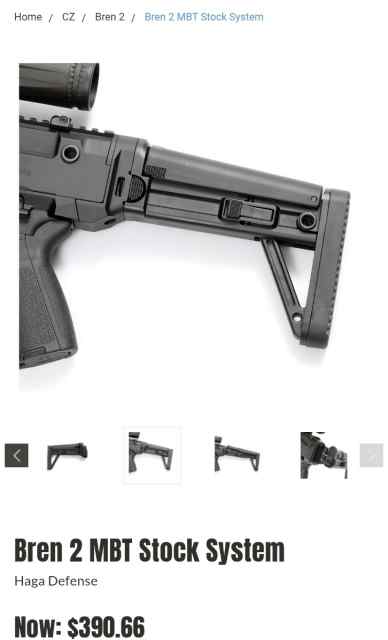 CZ Bren 2 stock MBT Stock (Dan Haga)