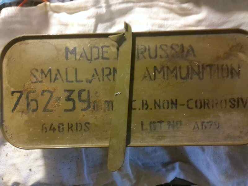 RUSSIAN 7.62X39 AMMO SPAM CAN 640 RDS 